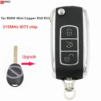 Keyecu modernizirana flip daljinski auto privjesak 315/433 Mhz dodatni ID73 za BMW Mini Copper R50 R53 2002-2005