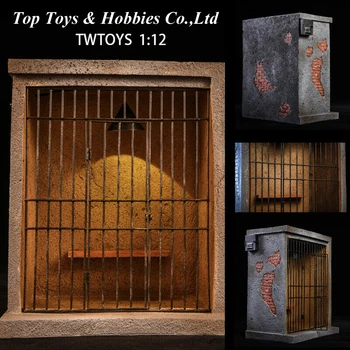 Na raspolaganju hot prodaja TWTOYS TW1919 1/12 zatvorskom scena pribor zatvor блокгауз može osvijetliti lik Jokera