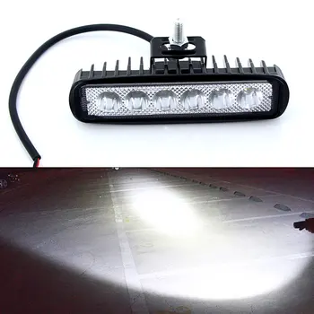 1x Novi 18 W 12 v LED svjetlo rada bar reflektor reflektor vožnje magla Offroad LED svjetlo rada vozila za SUV Toyota 4WD led zrake