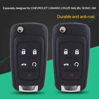 5 gumb za ulazak vozila daljinski upravljač privjesak čip ključ za CHEVROLET CAMARO za CRUZE MALIBU za SONIC GM