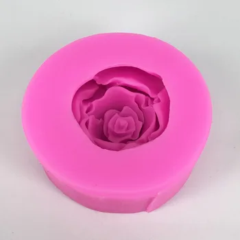 Fleksibilni DIY svijeća obrt oblici lako Unmold alata za izradu 3D ruža cvijet loptu oblika ručnog rada silikon sapun kolač svijeća kalup