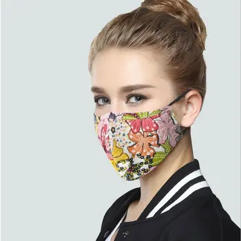 Wecan Cotton Black Mask Usta caps Face Mask Anti PM2.5 Dust maska sa 2 komada aktivnim ugljičnog filtra korejski Tkiva maska za lice