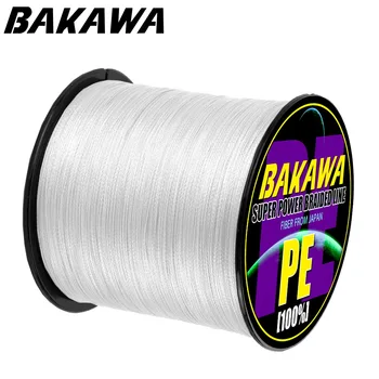 BAKAWA Brand 4 Strands 300M od pruća linija Višebojni Super Power Japan Multifilament PE Braid Line morski/slatkovodni