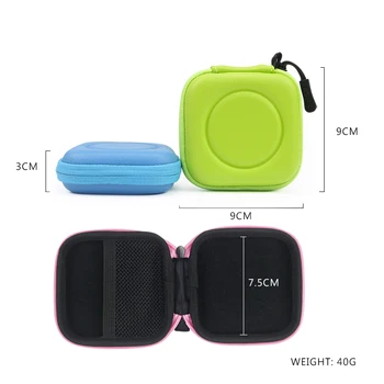 IKSNAIL slušalice, kabel kutija za pohranu munja zaštitne USB kabeli kontejner za skladištenje organizator torbica slušalice, punjač i SD kartica kutija