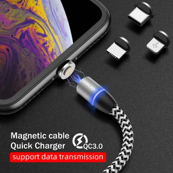 Magnetni USB kabel za brzo punjenje USB Type C kabel magnetsko punjač za Punjenje podataka Micro USB kabel kabel za mobitel USB kabel TXTB1