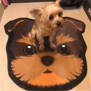 Moda hot prodaja novi stil 3D debeli crtani pas oblik glave neklizajući tepisi Pet Dog Print tepisi kupaonica kat kuhinja tepiha