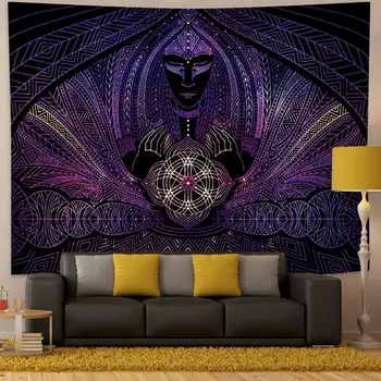 Simsant seksi žena tapiserija crtani film Dragon zidne tapiserije za dnevni boravak, spavaće kuće podnijeti dekor