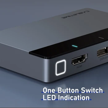 CABLETIME 4-u-1 wireless projektor HDMI 4K 60Hz HDR Mini DP HUB LED Light Switcher za PC laptop Lenovo HDMI Switcher C370
