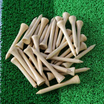 GOG New bamboo golf tee 54mm 100Pcs/pack Golf Tees