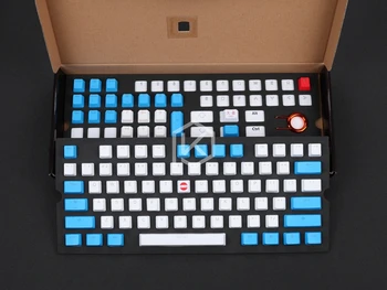 Taihao pbt double shot keycaps for diy mechanical gaming keyboard Backlit Caps oem profile light through red blue white grey