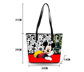 Disney ' s Mickey Mouse pelene torba za rame crtani film Dama torba velikog kapaciteta torba žene vodootporna torba moda ruka putovanja plaža torba