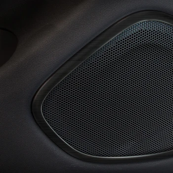 4kom automobilska vrata od nehrđajućeg čelika Stereo zvučnik audio zvučni okvir prsten poklopac završiti pribor za Volvo XC60 2018 2019 2020