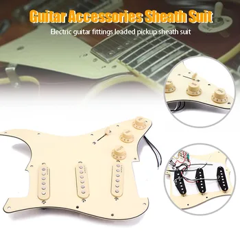 2019 Hot Newly 3-ply trake SSS PVC Pickguard sa 3 ALNICO V Single Coil Pickups 5-Way Switch for Electric Guitar 19ing