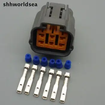 Shhworldsea 10set 6 Pin/way 2.2 mm car waterproof connector,Auto Electrical plug refit connector for car Motorcycle ect 6195-0021