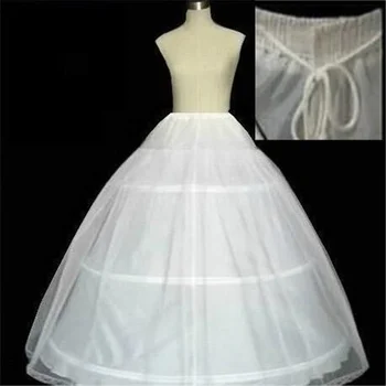 Vruće najjeftinije dostupne donje suknje magnitude haljine костяной puni krinolina vjenčanje pribor 3 obruča donje suknje za svadbene haljine suknja