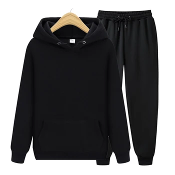 Gospodo setovi hoodies+hlače jesen zima majica sa kapuljačom sportske hlače moda Slim Fit muški komplet majica hlače hip-hop pulover majica