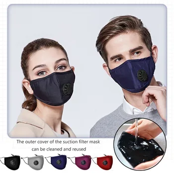 1pc pamuk, maske za usta s filtrom PM2.5 respirator maska je Maska za lice s дыхательным ventilom Mascarillas za prašinu onečišćenja magla sumaglica