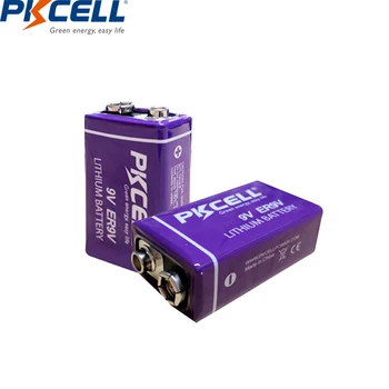 2 komada PKCELL ER9V 1200mAh 9V Li-SOCl2 litijske baterije Bateria za dojavu požara litij-ionska baterija 6LR61 6f22электронный termometar