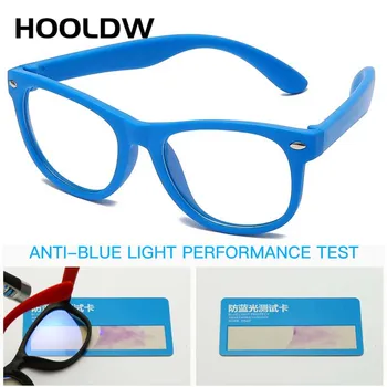 HOOLDW novi anti-plavo svjetlo djeca naočale djeca optički okvir posuđe dječak djevojke računalo transparentno blokiranje naočale UV400