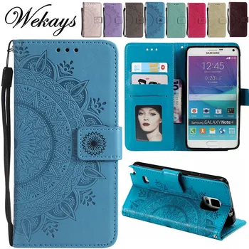 Wekays Luxury Totem Flower Leather Flip Fundas Case For Coque Samsung Galaxy Note 8 Napomena 3 Napomena 4 Note8 Note3 Note4 Cover Cases