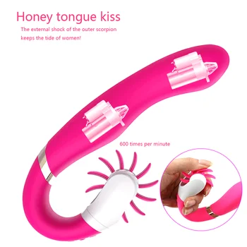 Man nuo Muti - Speed dildo vibrator rotacija oralni sex lizanje jezika igračka G Spot vibracioni stimulator klitorisa seks-igračke za žene