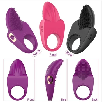 Član вибрационное prsten strapon seks-igračke za parove penis jezik vibrator za muškarce Cockring proizvodi seksa muški maser prostate