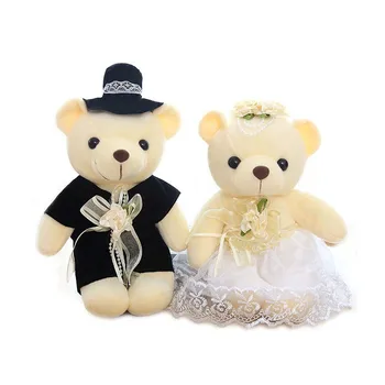 20/40/60 cm vjenčanje medvjed par pliš igračke lutke medo punjena lutka svadbeni poklon za mladenka i mladoženja djevojka