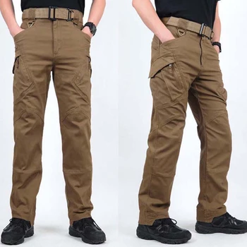 Gradske vojne taktičke hlače muškarci SWAT Combat vojne hlače muškarci puno džepova vodootporan otporan na habanje svakodnevne hlače teretni 5XL