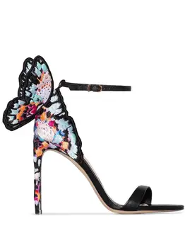 Novi dizajn visoke kvalitete žene leptir sandale na visoku petu fine i lijepe cipele krilo ženski banket party haljina cipele