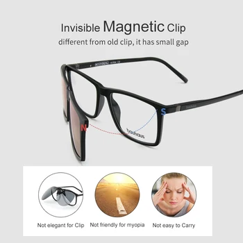 3174 Magnet sunčane naočale isječak ogledalo isječak na magnetske sunčane naočale clip-on naočale muškarci polarized isječak korisničko recept za kratkovidnost