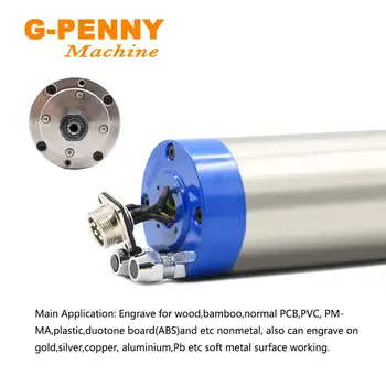G-PENNY 110V/220V 800W CNC Spindle Motor vodeno hlađenje hladi 24000 o / min 80x200 mm glodalica CNC деревообрабатывающий tokarilica