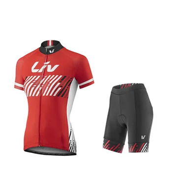 2017 New LIV women cycling odjeca maillot ciclismo Bike Short Sleeve Summer Cycling jersey shorts kit