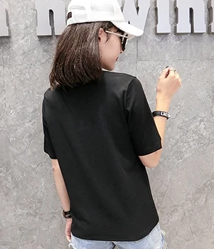 Korejski majica okruglog izreza Leopard Fashion Print Tshirt 2019 New Summer Casual Top Clothes Shirt Camiseta Mujer košulja kratkih rukava T95111L