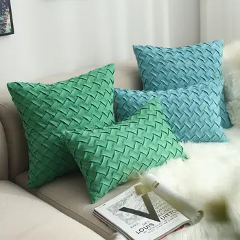 2 komada jastučnicu 30*50 plava zelena stil divokoza tkani baršun jastučnicu 45*45 jastučnicu dekoracije za dom Dom kauč