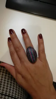 GODKI 2020 Trendy Višebojni Big Bold Statement Ring for Women Cubic Circon Prst Rings Beads Charm Ring Bohemian Beach Jewelry