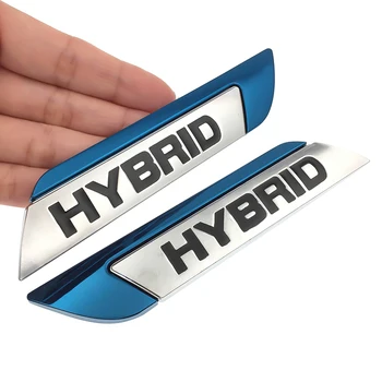 Styling automobila na hibridni logo metalne naljepnice automobila amblem ikonu pribor za džip Nissan, Mazda Audi Honda lada Toyota Yaris Renault