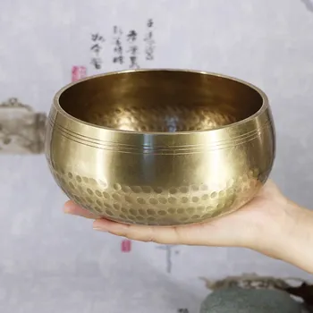 Tibetanski pjevanje bowl dekorativne zidne kuhinjske kućni ukras ukrasna Nepal žrtva Sveta Dharma redovnici Lama joga čaša bakar