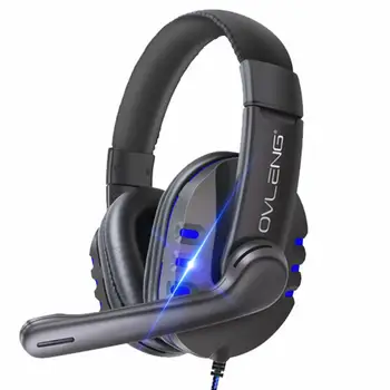 Profesionalni gaming slušalice žičane headset slušalice s led pozadinskim osvjetljenjem uho žičane headset slušalice za računalo PS4 podesivi bas stereo mikrofon