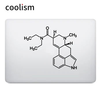 LSD kemija molekula laptop naljepnica naljepnica za Macbook Pro Air Retina 11 12 13 15 Mac Book vinil laptop djelomična naljepnica kože