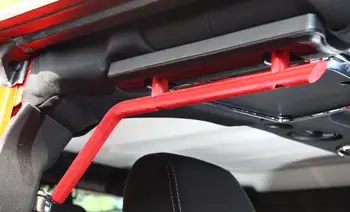 Krov ručka stražnjih sjedala prednja ručka bar za Jeep Wrangler JK 2007-2017 aluminijska legura kroma crveni auto dodatna oprema za interijer