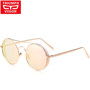 TRIUMPH VISION Metal okrugle sunčane naočale ženski roza slr sunčane naočale za žene moda Vintage potpuno nove nijanse Люнет