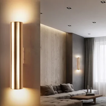 Sjeverna Europa LED kreativni Zlatna zidna svjetiljka potkrovlje kupaonica svjetlo bar Kuhinja Hotel spavaća soba hodnik svjetlo Besplatna dostava