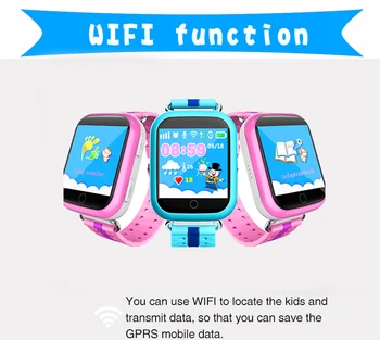 Originalni GPS Smart Watch Q750 Q100 Baby Smart Watch s 1.54-inčni zaslon osjetljiv na dodir SOS Poziv Location Device Tracker za Kid Safe