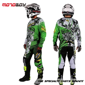 Novi Motoboy muški profesionalni offroad motocross utrke poliester sportski Dres t-shirt i nogavica odijelo komplet s ispis u boji
