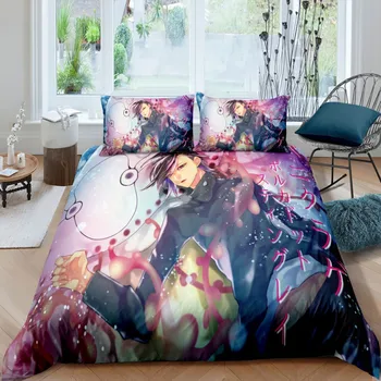 2/3 art anime posteljinu дзюдзюцу Кайсен deka Kraljica King Size deka za spavaće sobe djeca mikrovlakana deka cover postavlja