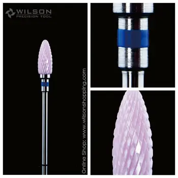 Oblik metka-srednje-roza keramika(6420501) - WILSON Ceramic Nail Drill Bit & Zirconia Dental Ceramic Burs