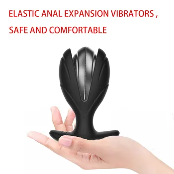Analni čep je vaginalni extensible vibrator analni čep za seks-igračke za žene/muškarce G Spot anal menopauza električni šok pulse masažu prostate