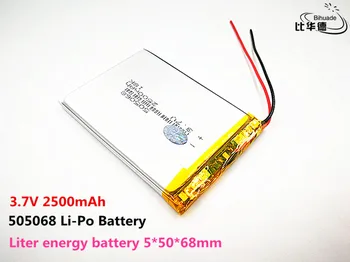 Kvalitetan 3.7 V,2500mAH,505068 polymer li-ion / li-ion baterija za igračke,POWER BANK,GPS,mp3,mp4